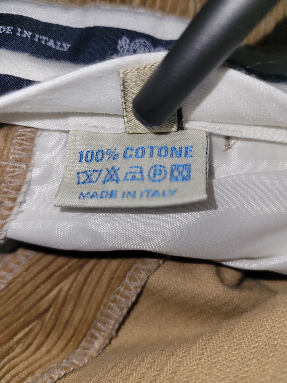 Vintage Boggi Milano Corduroy Pants Mens 48 Beige Pleated Made Italy EUC - Picture 7 of 8